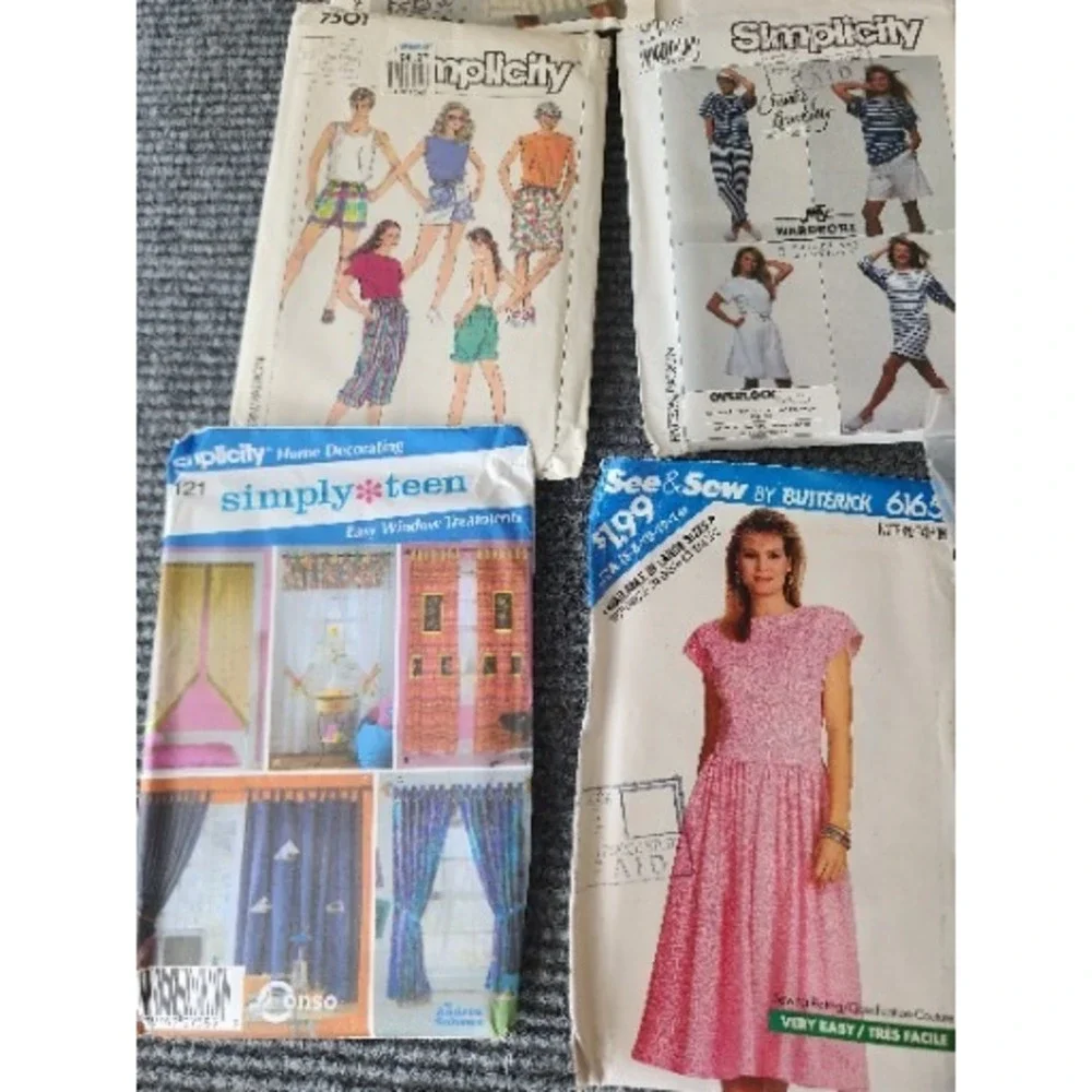 Lot‎ of 11 Assorted Sewing Patterns Uncut And Cut